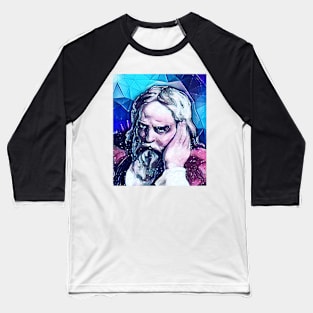 Snorri Sturluson Snowy Portrait | Snorri Sturluson Artwork 13 Baseball T-Shirt